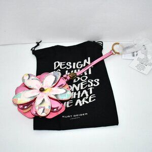 Kurt Geiger London Flower Charm Pink #4417257979 NWT